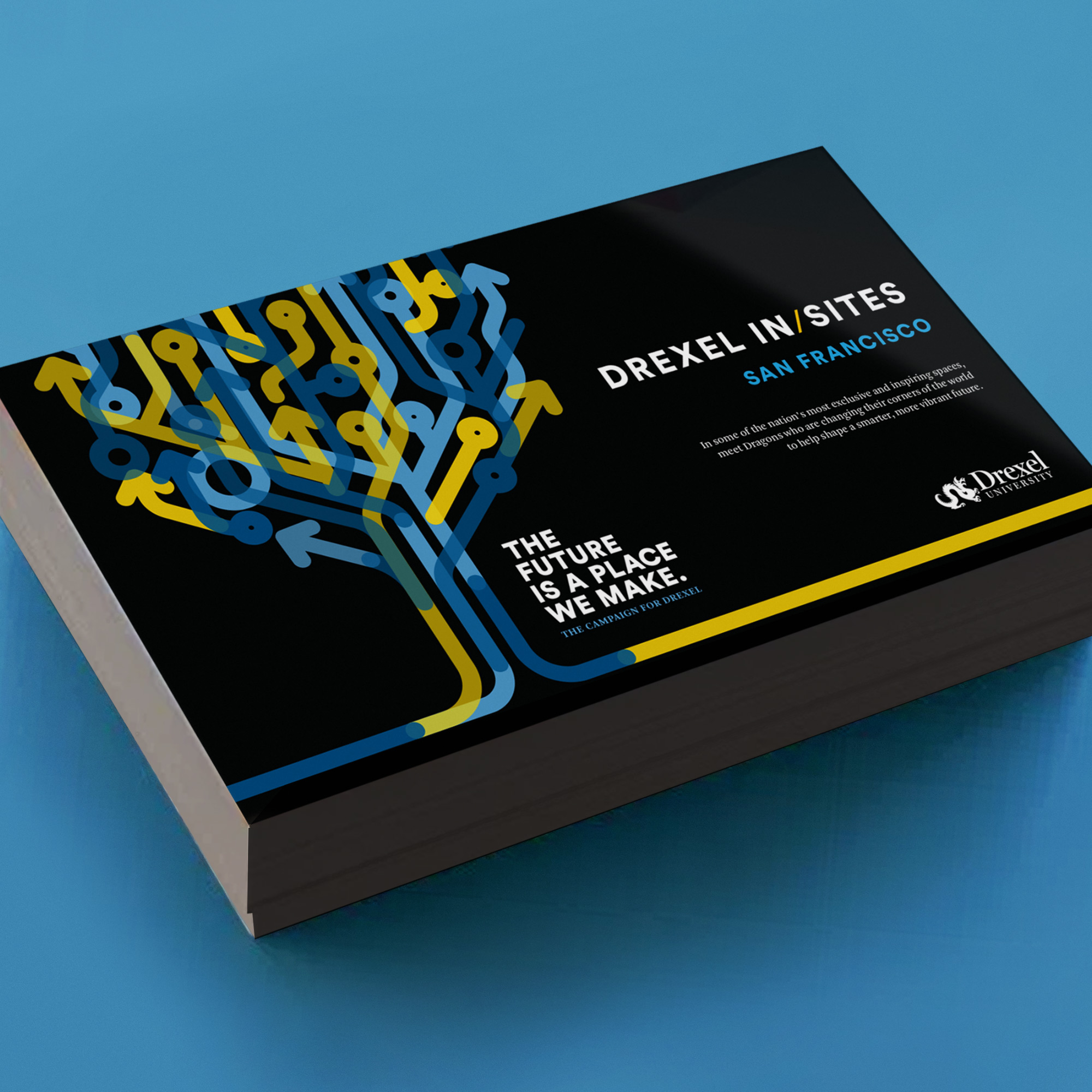 New brand campaign for Drexel University, In/Sites postcard